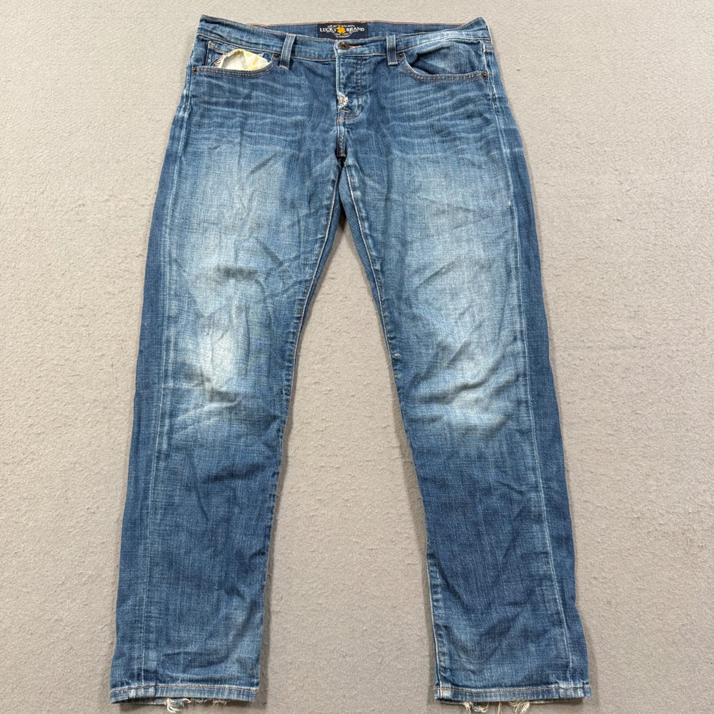 Lucky Brand Jeans Women's 8/29 Blue Sienna Cigarette Straight Leg Medium Wash